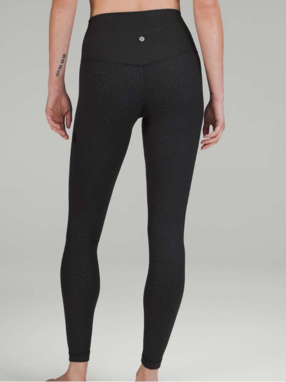 Lululemon Align Ripple Emboss Black Leggings